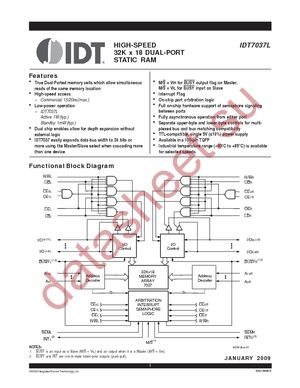 IDT7037L20PF datasheet  